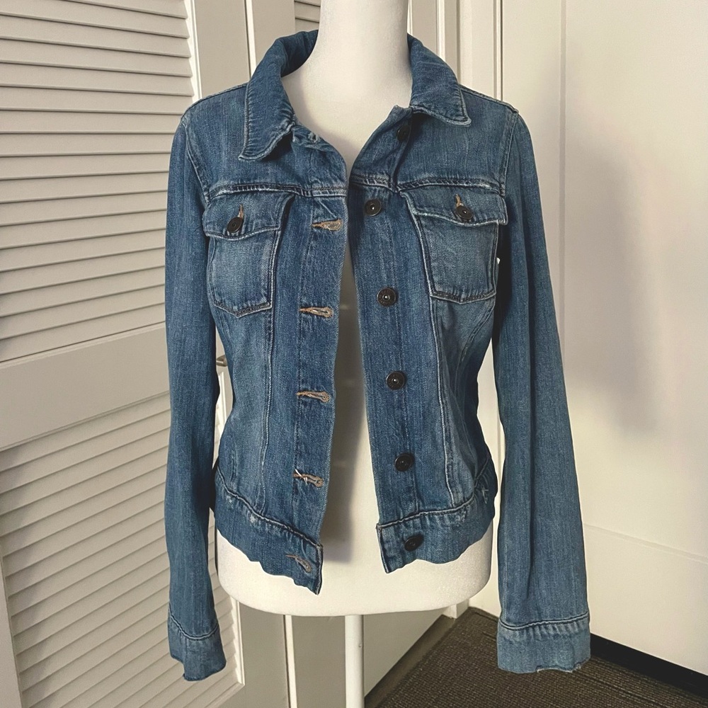 PAIGE Blue Denim Jacket XS Excellent Condition Cotton